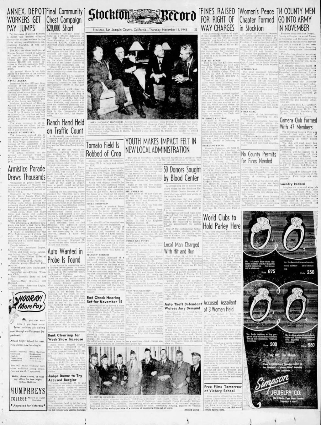 Stockton Camera Club, JFC,&nbsp;1968